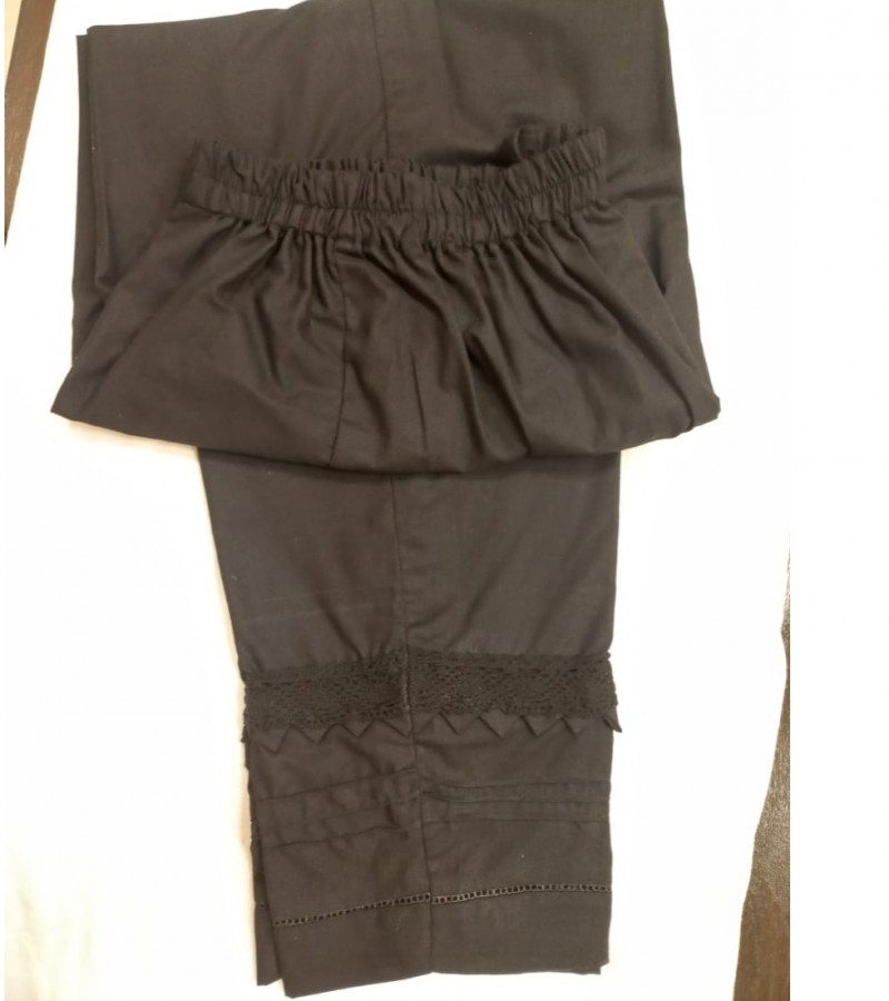 Cotton black trouser