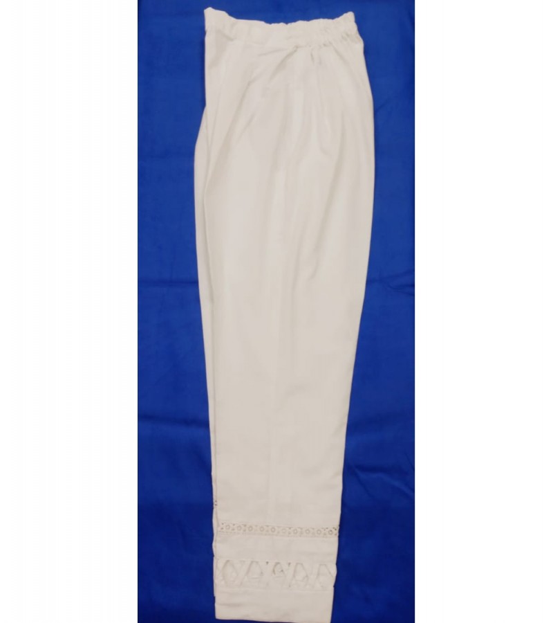 Cotton White Trouser