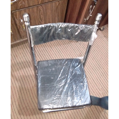 Portable Folding Chair - Steel & Foam