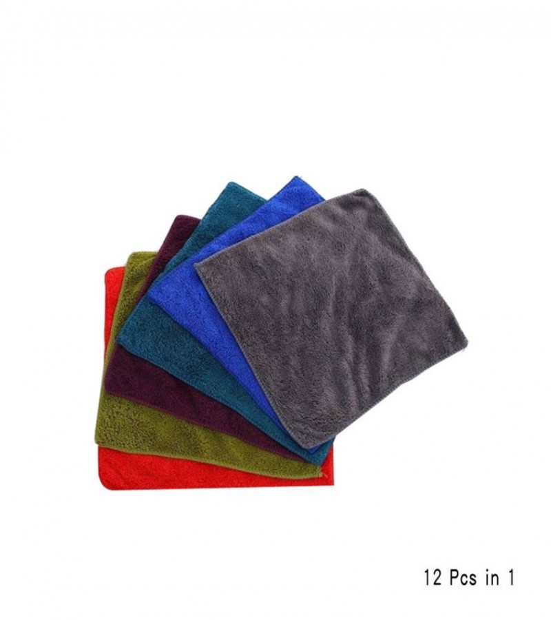 PACK OF 6 NEW SOFT Kids MIX COLOUR Small towel SIZE 11*11 FOR FACE USE